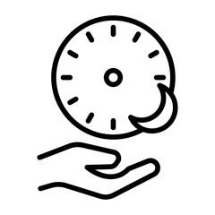 Late Night Service Vector Icon