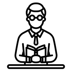 Librarian Vector Icon