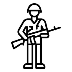 Soldier Vector Icon