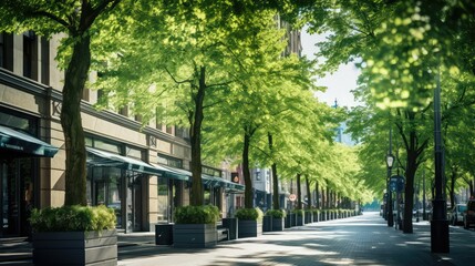 Fototapeta premium canopy city trees