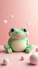 Fototapeta premium Cute Frog 3D