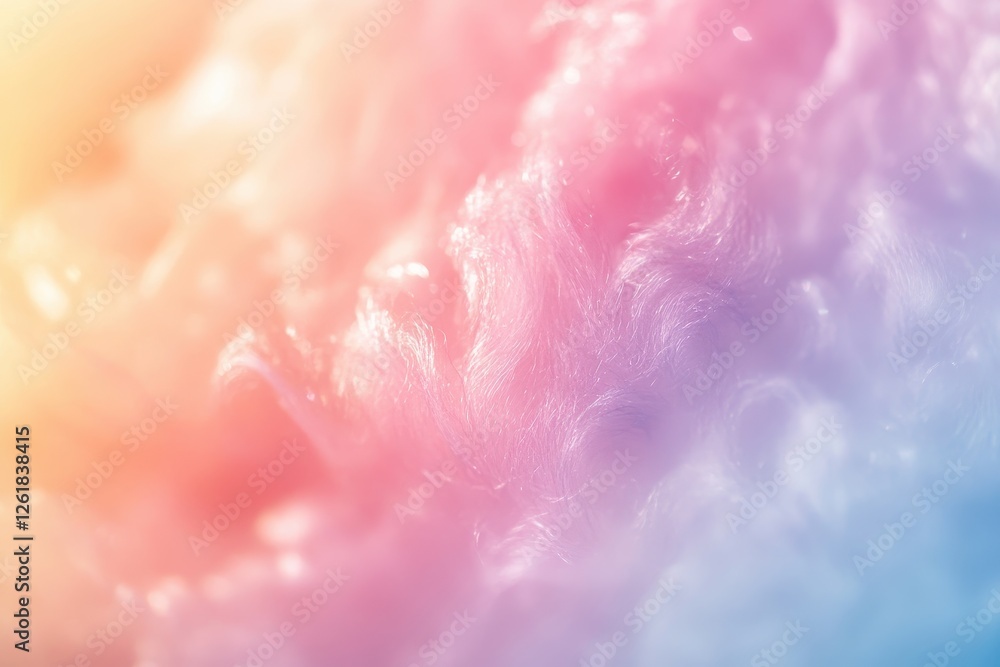 Poster pastel rainbow abstract background with soft fluffy texture