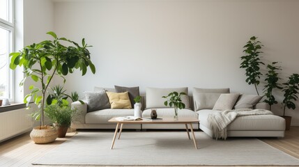 door plants in living room