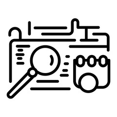 News Timeline Vector Icon