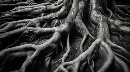 nature roots tree trunk