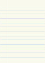 Clean simple lined paper,  paper, sheet, letter, paper background. Vector. Notebook, writing paper, seamless, page, cloth, chart, school book, paper. graphic, design background. Simple paper. 
