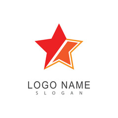 Star logo vector template element symbol design