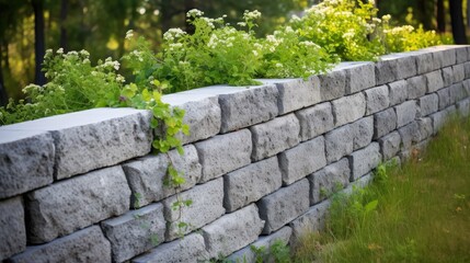 Obraz premium erosion block retaining wall