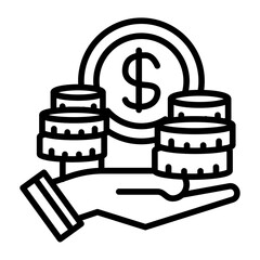 Dark Money Vector Icon