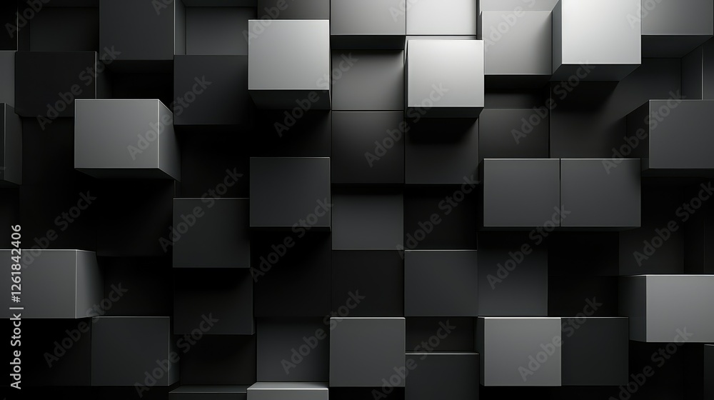 Wall mural transition black ombre