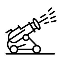 Water Cannon Vector Icon