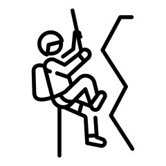 Climbing Sling Dyneema Vector Icon