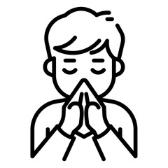Sneezing Fit Vector Icon