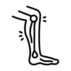 Tendon Rupture Vector Icon