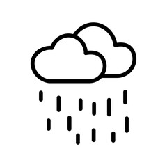 Heavy Rain Clouds Vector Icon
