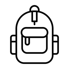 Monsoon Backpack Vector Icon
