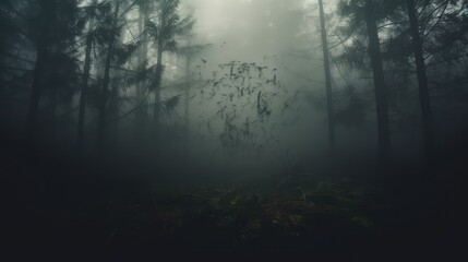 Fototapeta premium ethereal dark font