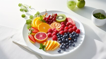 vegetables white dinner plate