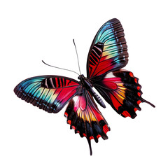 Beautiful butterfly on a transparent  background