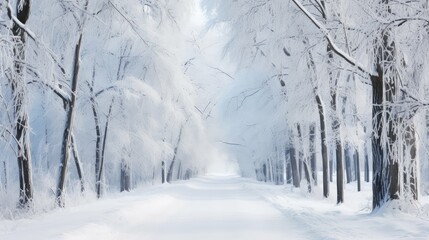 Fototapeta premium road winter dirt roads