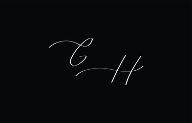 A minimal yet stylish depiction of white cursive lettering forming GH on a dark background, symbolizing elegance and simplicity.