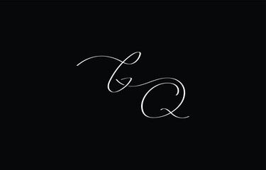 A minimal yet stylish depiction of white cursive lettering forming GQ on a dark background, symbolizing elegance and simplicity.