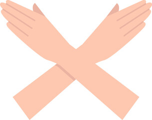 Crossed Arms Stop Gesture