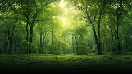 Fototapeta premium ery green background forest