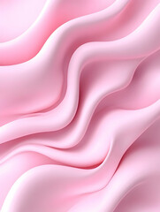 Obraz premium Abstract pink silk waves background ideal for beauty, fashion, cosmetic concepts. Generative AI