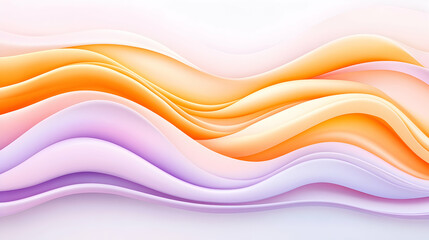 Obraz premium Abstract smooth waves background for decoration, banner design and presentation. Generative AI