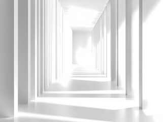 Obraz premium Minimalist geometric corridor