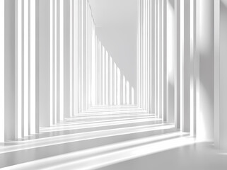 Minimalist geometric corridor