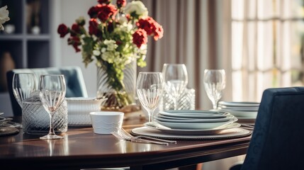 elegant blurred lifestyle interior design