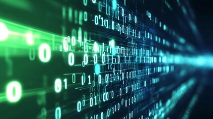 Obraz premium binary code background