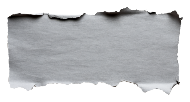 torn paper edge with rough texture, isolated background. art material concept