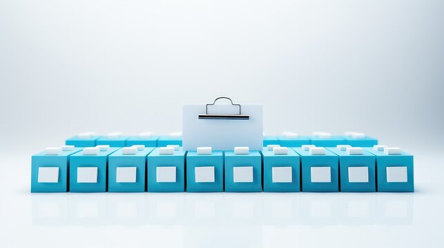 vibrant checklist blue