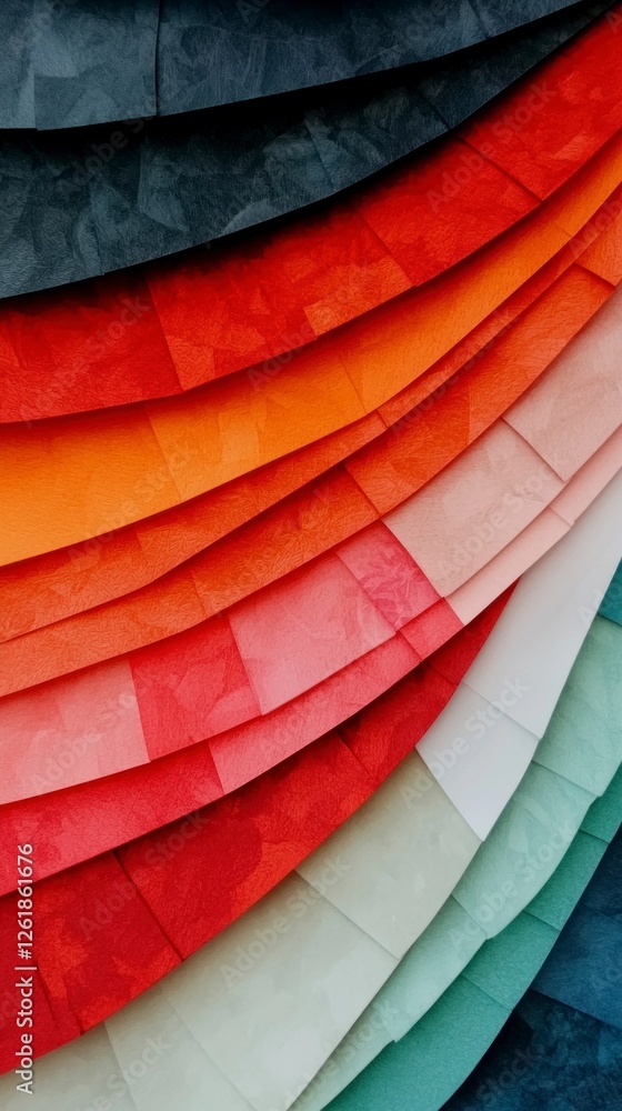 Poster abstract colorful layered background with curved shapes and gradient texture