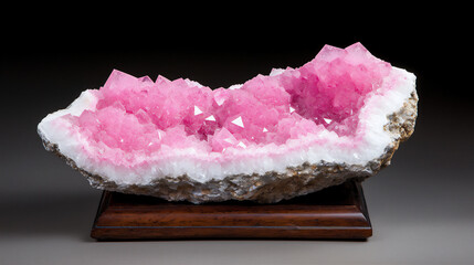  rhodochrosite's pink and white bands