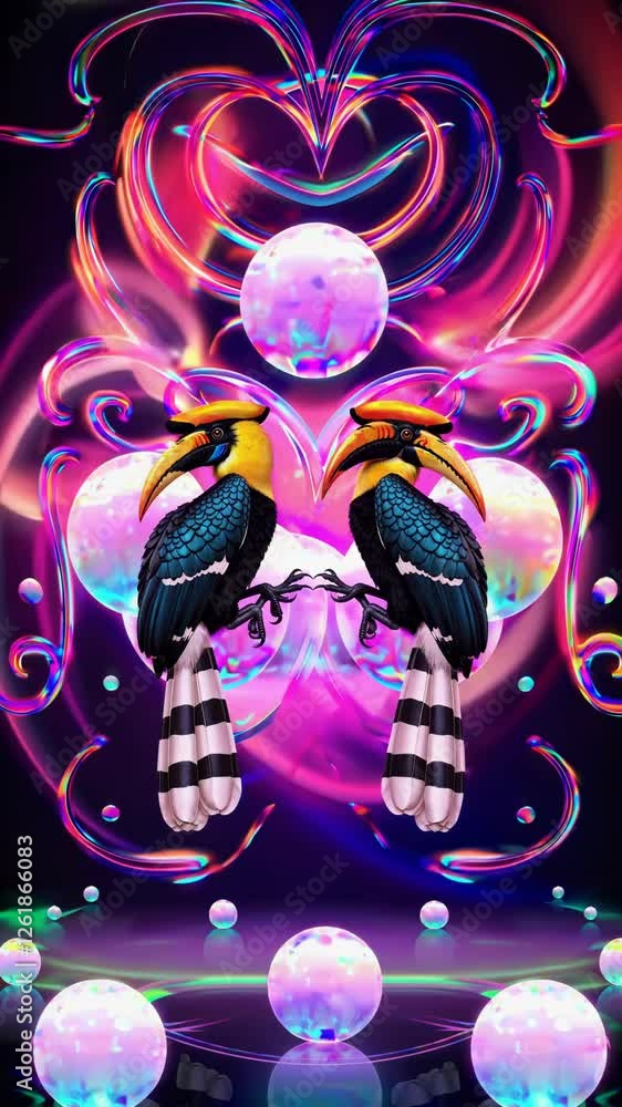 Poster abstract background with glowing lights