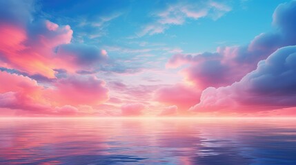 Obraz premium blend blue pink sky