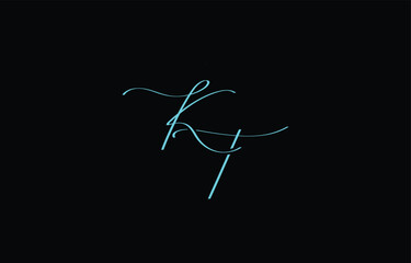 A minimal yet stylish depiction of white cursive lettering forming KT on a dark background, symbolizing elegance and simplicity.