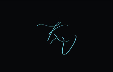 A minimal yet stylish depiction of white cursive lettering forming KV on a dark background, symbolizing elegance and simplicity.
