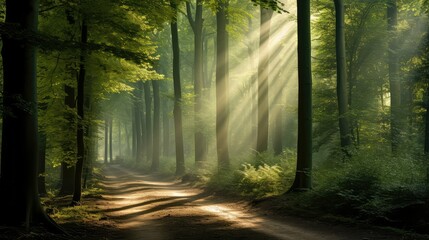 Fototapeta premium trees light through