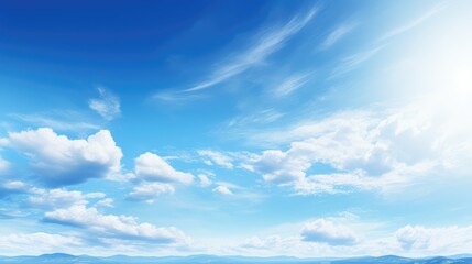 Fototapeta premium bright clear light blue sky