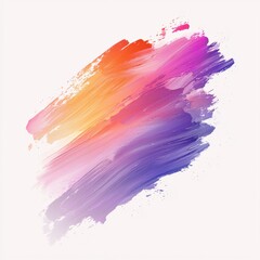 Abstract Colorful Brush Stroke Artwork in Vibrant Shades of Orange, Pink and Purple for Creative Designs and Backgrounds