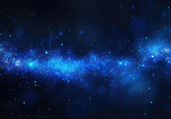 Abstract cosmic blue space background