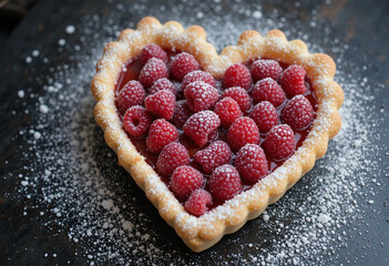 homemade raspberry tart