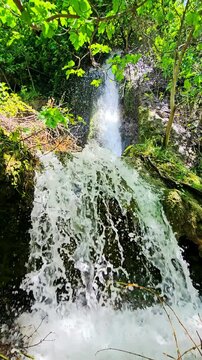 Serene waterfall cascading through lush greenery, a hidden gem in nature's embrace.
📍Selin, Hawraman Takht - Kurdistan 
