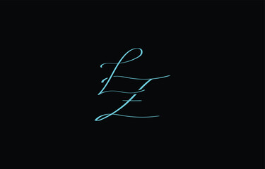 A minimal yet stylish depiction of white cursive lettering forming LZ on a dark background, symbolizing elegance and simplicity.