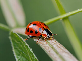 Obraz premium ladybug in the bush